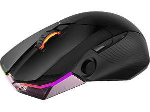 ASUS ROG Chakram Gamer wireless mouse, 16000dpi, Qi charging, Aura Sync